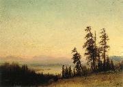Landscape with Deer, Albert Bierstadt